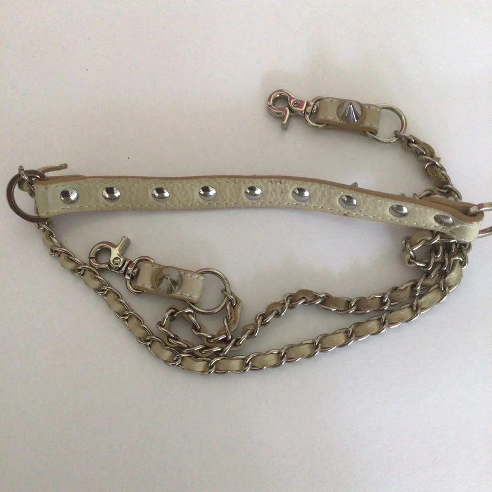 CHAIN ROCKSTUD REPLACEMENT BAG STRAP - Picture 1 of 9